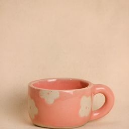 The Orby House Pink Textured Ceramic Glossy Mug-19