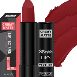 FORFOR Creamy Matte Long Lasting Lipstick with Jojoba Oil & Vitamin E - Crimson Red 86-53