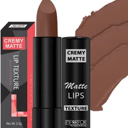 FORFOR Creamy Matte Long Lasting Lipstick with Jojoba Oil & Vitamin E - Nude Brown 111-35