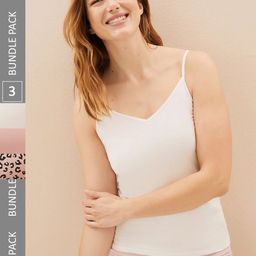 Marks & Spencer Pack Of 3 Non Padded Pure Cotton Camisoles-image-21