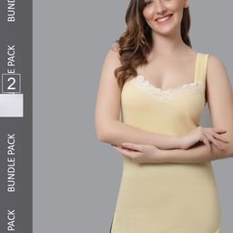 KEX Pack Of 2 Cotton Camisoles-image-28