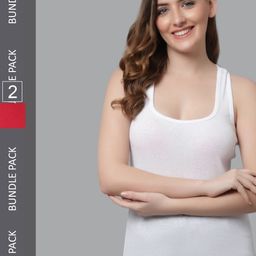 KEX Pack of 2 Non-Padded Cotton Camisoles-image-75