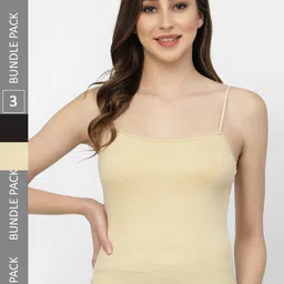 Floret Pack of 3 Cotton Camisoles-66
