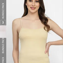 Floret Pack Of 3 Cotton Camisoles-image-74