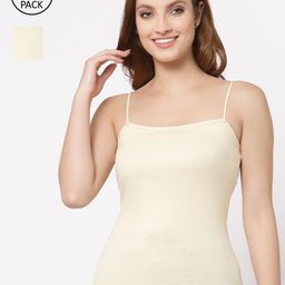 Floret Women Pack Of 2 Beige Solid Camisoles-image-83