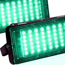 SPARK WORLD Green & Black Rectangle Shaped Metal Outdoor Lamps-95