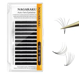 NAGARAKU Easy Fanning Auto Fans Eyelash Extension Lashes Mega Volume 12 Row-43