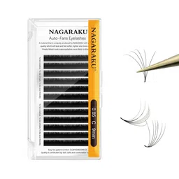 NAGARAKU Easy Fanning Auto Fans Eyelash Extension Lashes Mega Volume 12 Row-53