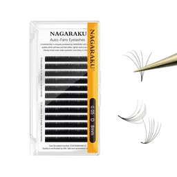 NAGARAKU Easy Fanning Auto Fans Eyelash Extension Lashes Mega Volume 12 Row-47