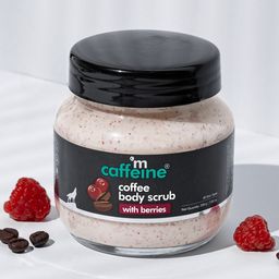 MCaffeine Creamy Coffee & Berries Moisturizing Exfoliating & Tan Removal Body Scrub - 200g-48