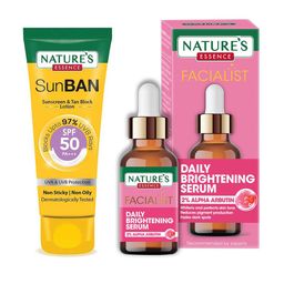 Natures Essence Facialist Daily Brightening Serum 30ml & SunBan SPF50 PA+++ Sunscreen 30ml-33