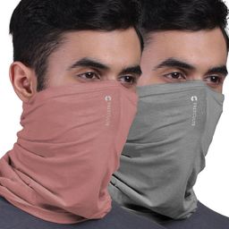FREECULTR Unisex Pack Of 2 Printed Anti Microbial Bamboo Bandana Headband-17