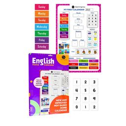 ilearnngrow Kids Wooden English Home Calender-50