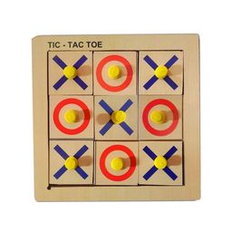 MUREN Kids Tic-Tac Toe Wooden Knob Puzzle Game-3