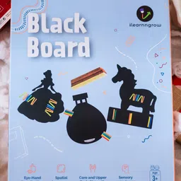 ilearnngrow Kids Wooden Princess Black Board-20