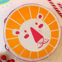 shumee Kids Wooden Lion Tambourine-image-7