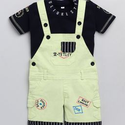 BAESD Kids Cotton Dungaree With T-Shirt-58