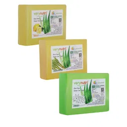 verynutri Set of 3 Aloevera & Green Tea Handmade Soaps - 100 g each-picture-49
