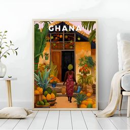 Aura Yellow & Green Abstract Wooden Wall Frame-picture-37