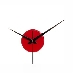 Crimson Knot Red & Black Wooden Contemporary Round Shaped Wall Clock-13