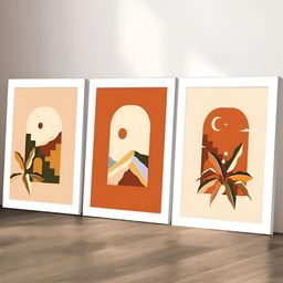 Art Street Wall Hanging Art Prints Sun, Moon with Mountains Landscape-32