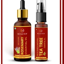 NEWISH Rosemary Oil & Tea Tree Oil- Organic & Pure Essential Oil 30ml Each-54
