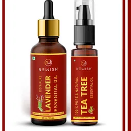 NEWISH Lavender Oil & Tea Tree Oil Organic & Pure Essential Oil 30ml Each-31