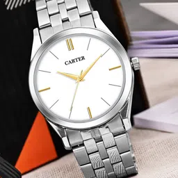 Sandy D Carter Men Dial & Bracelet Style Straps Analogue Watch Sandy D Carter-196-WH-16