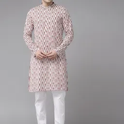 See Designs Geometric Printed Pure Cotton Straight Kurta-picture-17