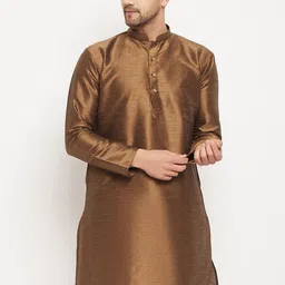 VASTRAMAY Mandarin Collar Straight Kurta-image-55