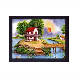masstone Black & White Beautiful House Floral and Botanical Wall Art-image-10
