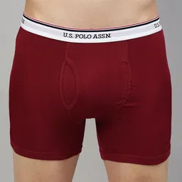 U.S. Polo Assn. Men Maroon Solid Trunks I667-006-P1-picture-25