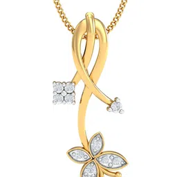 KUBERBOX Exciting Butterfly 18KT Gold Diamond-Studded Pendant 1.26 g-image-55