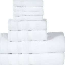 SENSES White 8 Pieces Printed Cotton 500 GSM Towel Set-image-69