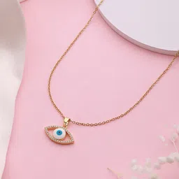 Jazz and Sizzle Gold-Plated Cubic Zirconia Contemporary Pendant With Chain-2