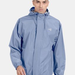 t-base Men Blue Geometric Windcheater and Water Resistant Sporty Jacket-image-12