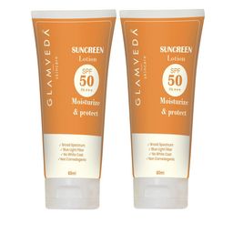 GLAMVEDA Pack of 2 SPF 50 PA+++ Blue Light Filter Sunscreen Lotion - 60 ml Each-41