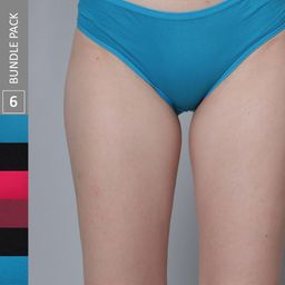 Aimly Pack Of 6 Cotton Mid-rise Hipster Briefs-image-107