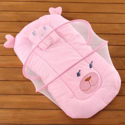 Babyhug Velvet Baby Bedding Set With Mosquito Net-25