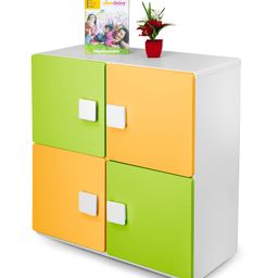 Alex Daisy Wooden Two Layer Bookcase - Yellow And Green-image-20