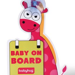 Babyhug Baby On Board Sign Giraffe - Red-image-89
