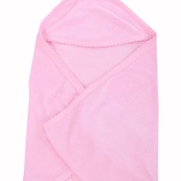 Tinycare Plain Hooded Towel - Pink-image-2