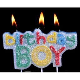 Funcart Glitter Birthday Boy Pick Candle - Multicolor-image-61