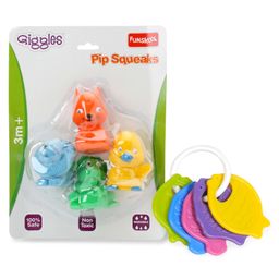 Giggles - Fruit Teether & Giggles Four Types Of Giggles Pip Squeaks - Multicolor-18