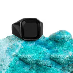 Yellow Chimes Women Stone Studded Square Shaped Stainless Steel Finger Ring-image-22