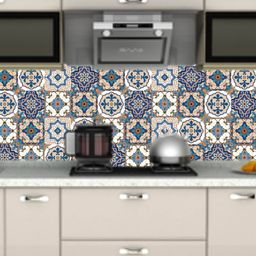Jaamso Royals Grey blue Abstract Printed Self Adhesive Waterproof Wallpaper-picture-26