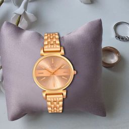 IIK COLLECTION Women Dial & Stainless Steel Bracelet Style Straps Analogue Watch IIK-3180W-image-33
