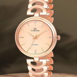 IIK COLLECTION Girls Dial & Stainless Steel Bracelet Style Straps Analogue Watch IIK-3097W-24