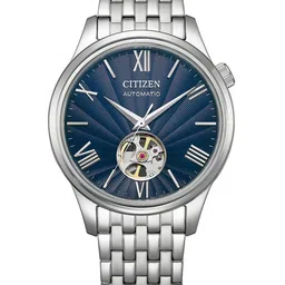 Citizen Men Stainless Steel Bracelet Style Straps Round Analogue Watch NH9130-84L-image-73