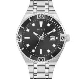 GUESS Men Brass Dial & Stainless Steel Bracelet Style Straps Analogue Watch GW0330G1-image-46